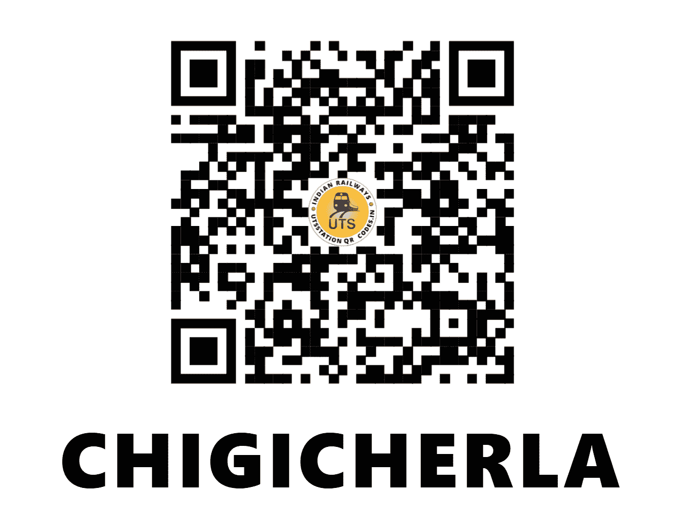 UTS QR Code for CHIGICHERLA - CCA (SC - ANDHRA PRADESH)